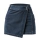 thumbnail image 3 of Gibobby faldas largas Casual cintura alta una línea falda botón Mini falda vaquera con bolsillo(Azul, XXL), 3 of 4
