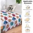 thumbnail image 4 of Yibo American Football Soft Cozy Flannel Football Blanket Football Gifts for Football Lovers Lightweight Blankets for Kids Boys Girls Adults, 4 of 9