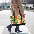 thumbnail image 4 of FORMRS Canvas Laptop Tote Bag for Women with 15.6" Computer Compartments Shoulder Handbag, Beige Leaves, 4 of 7