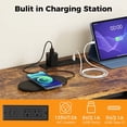 thumbnail image 5 of Miniyam Twin Over Twin Bunk Bed with Desk, Storage and Charging Station, Metal Frame, Black, 5 of 8