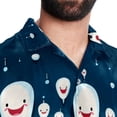 thumbnail image 5 of Tiny teeth Men's Hawaiian Button Down Printed Short Sleeve Summer Beach Shirts, 5 of 6