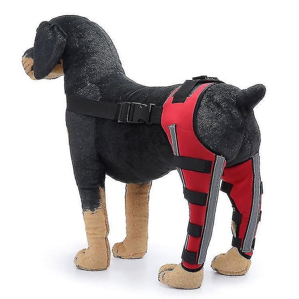 Rodillera para perros con doble protección para patas traseras, para dislocación de rótula, artritis y ligamento cruzado anterior, mantiene la articulación caliente y ofrece soporte adicional