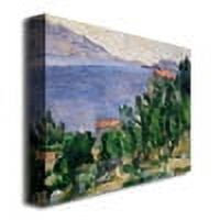 Trademark Fine Art "View Of Mount Marseilleveyre" Canvas Wall Art by Paul Cezanne