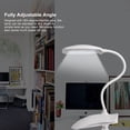 thumbnail image 2 of Lámpara de lectura LED - Lámpara de mesa recargable con clip y cable USB, color blanco, 2 of 5
