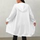 thumbnail image 4 of HongQid Women's Zip Up Hoodies Long Sleeve Long Tunic Sweatshirts Oversized Casual Waffle Fall Jacket Coat with Pocket, 4 of 5