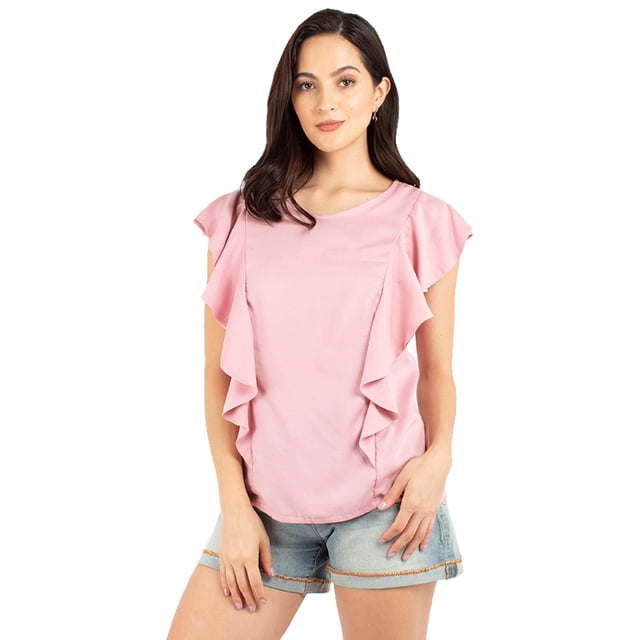 Blusa con escarolas