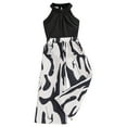 thumbnail image 3 of BULLPIANO Girl's 2 Piece Outfits Halter Neck Sleeveless Cami Crop Top and Wide Leg Pants 2 Pieces, 3 of 7