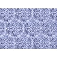 thumbnail image 1 of Ahgly Company Tapis d'Intérieur Lavables en Machine, Rectangle Transitionnel Bleu Ardoise, 2' x 3', 1 of 7