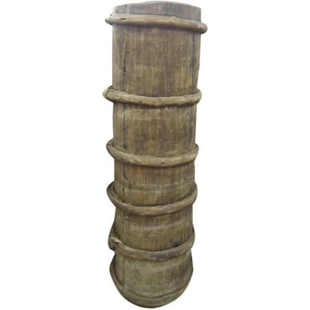 - Asian Loft Vintage Tibet Solid Wood Bucket