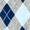Blue and Grey Argyle, variant on Fun Colorful Novelty Dress Socks for Men, Blue and Black Argyle, Men's Size 8-13, Crew Socks