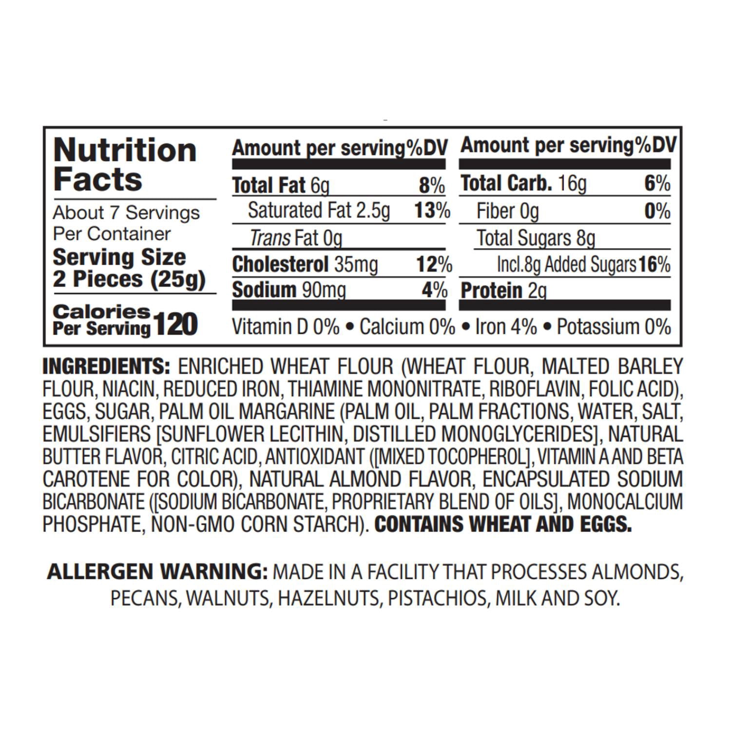 DeLallo Almond Pizzelle Cookies, Non-GMO, Kosher, 6 oz Container, (6 Pack)
