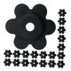 thumbnail image 5 of IFANLANDOR 40Pcs Nonslip Black Rubber Flower Shaped Flag Pole Stoppers for Yard and Garden, 5 of 8