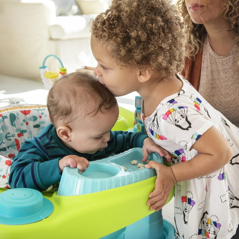 ExerSaucer Baby Spin Play Seaside Splash Activity Center for Infants Unisex Walmart