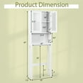 thumbnail image 4 of Kadyn Storage Rack,Bathroom Organizer Shelf, Bathroom Etagere Shelves,Over the Toilet Bathroom Storage Cabinet with Adjustable Shelf, 4 of 8
