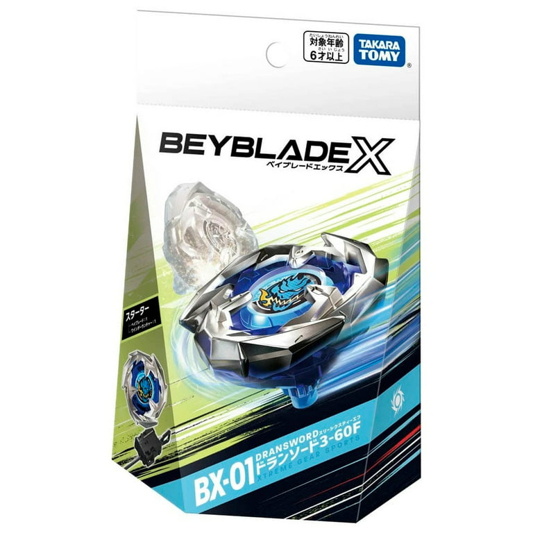 BEYBLADE X BX-01 - Starter Dran Sword 3-60F - Takara Tomy