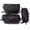 Black, variant on Travel Likes Me Compression Packing Cubes for Travel Organizer Bucket Cube for packaging bags, luggage, suitcase, backpack- Waterproof Compressible storage (Set of 3, Black)