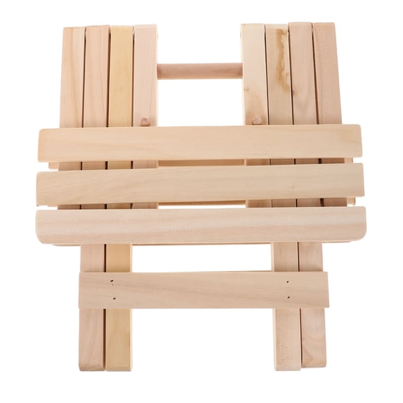 HONITANO Solid Wood Folding Stool Portable Chair Minimalist Style For Hiking 1Pcs