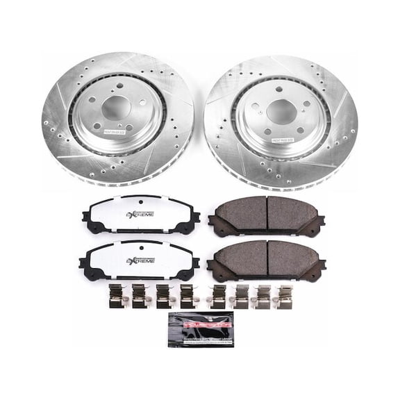 Front Brake Pad and Rotor Kit - Compatible with 2010 - 2015 RX350 2011 2012 2013 2014