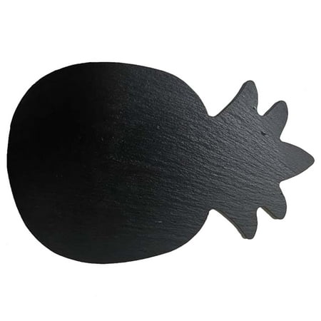 

HOMEMAXS Pineapple Shape Slate Plate Restaurant Steak Sushi Display Dish Black Slabstone Pan