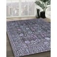 thumbnail image 3 of Ahgly Company Machine Washable Indoor Rectangle Industrial Modern Plum Purple Area Rugs, 8' x 12', 3 of 7