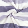 thumbnail image 2 of NC 2 Piece Bath Towel Set, Cabana Stripe Microfiber Soft Fast Drying Towels, Purple, 2 of 5