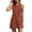 Watermelon Red, variant on Bxsruta Womens Summer Dress Casual Sleeveless Sundress Button Front Mini Tunic Dresses with Pockets