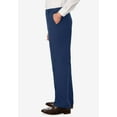 thumbnail image 3 of KingSize Men's Big & Tall Relaxed Fit Wrinkle-Free Expandable Waist Plain Front Pants, 3 of 5