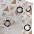 thumbnail image 4 of Ambesonne Grommet Curtain, , 50"x63", Almond Pastel Brown White, 4 of 5