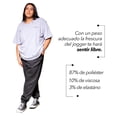 thumbnail image 4 of Pantalón Jogger LOVE MY FIT Tallas Extras Plus Unisex gris oscuro 3XL, 4 of 7