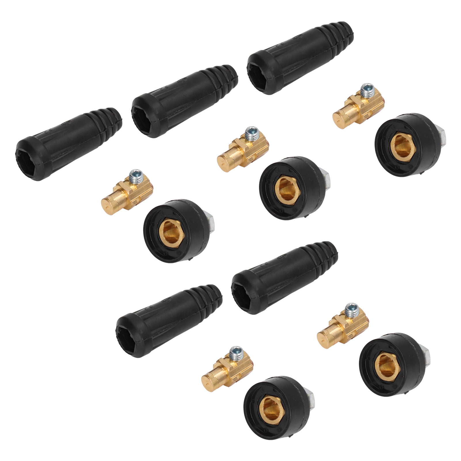 Conector Rápido Para Soldadora TIG | 200 A | Para Cables De 10-25 Mm² | Incluye Enchufe Y Zócalo | 4 Piezas