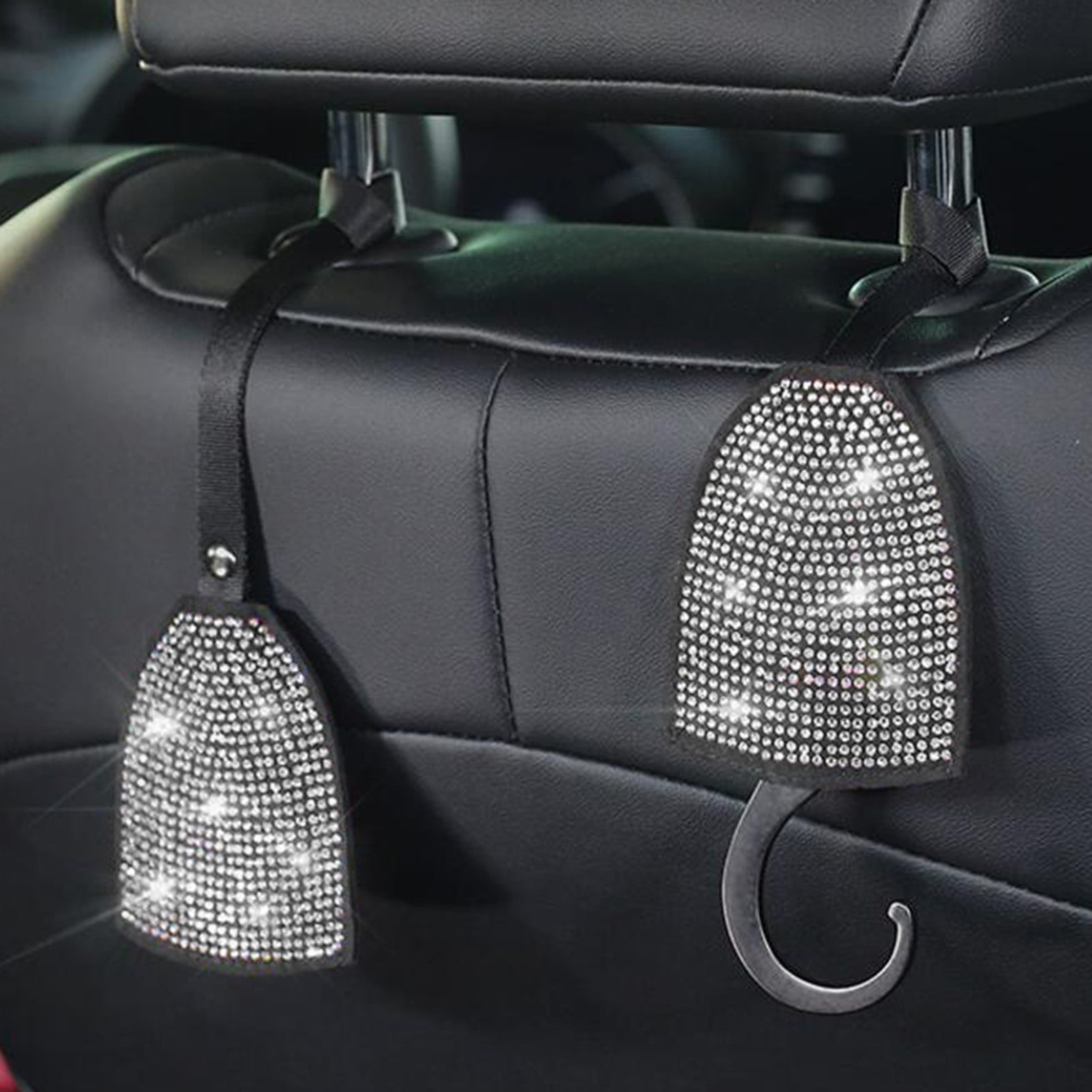 Enam 2pcs Car Seat Safety Belt Strap Covers Shoulder Pad Soft Headrest Seat Belt Accessories for Mustang Car 