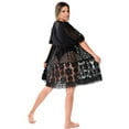 thumbnail image 2 of AZUCAR LADIES 3/4 SLEEVES MINI DRESS - BEACH WEAR - IN (2) COLORS - LCD1736, 2 of 3