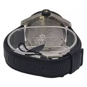 Nixon A9752051 Men's 'Safari' Quartz Stainless Steel and Black Leather Watch