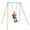 Orange, variant on CIPACHO Outdoor Heavy Duty Metal Toddler Swing Set with Stand, Children's Play Center, Ideal Gift for Kids-Orange