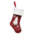 thumbnail image 5 of Hvmvliv Snowflake Embroidered Christmas Stocking Large Size Plush Xmas Stocking Gift Bag Christmas Tree Ornament White, 5 of 6