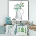 thumbnail image 3 of Designart 'Succulent Home Plant In Jug' Traditional Framed Art Print, 3 of 4