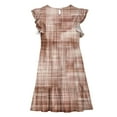 thumbnail image 4 of LOVZFMLL Dresses Kids Summer Double Layer Ruffle Sleeve Dress 5-14 Years, 4 of 8