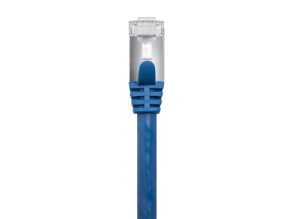 Monoprice Entegrade Cat7 Ethernet Patch Cable Network Internet Cord 100ft 600Mhz/  26AWG Blue Stranded Flexboot RJ45 Pure Bare Copper Wire S//FTP CMX