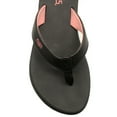 thumbnail image 4 of Flojos Women's Jersey Josie Memory Foam Flip Flop Thong Sandal, Black/Pink, 10, 4 of 4