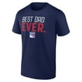 thumbnail image 2 of Men's Navy New York Rangers Best Dad Ever T-Shirt, 2 of 3