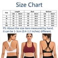 thumbnail image 2 of Women's Yoga Bra Tops Activewear Strappy Sports Bra Cross Back Workout Size S M L XL 2XL, 2 of 6