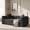 Black, variant on Modular Sectional Sofa Couch with Two Storage Bag, Plush Corduroy Upholstered Couch, Modern Sleeper Couches for Living Room, No Assembly Required, Gray