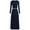 Navy, variant on PRETTYGARDEN Women's Spring 2 Piece Outfits Dressy Casual Ribbed Knit Long Sleeve Crop Tops Maxi Flowy Skirts Matching Sets