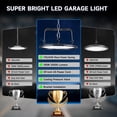 thumbnail image 2 of 6 Pack LED High Bay Light, 150W,25500lm High Bay LED Shop Lights with 5' Cable US Hook,U Bracket, IP65 Commercial Light Fixture,5000K UFO Lights Garage Lighting for Workshop Warehouse Factory Barn, 2 of 10