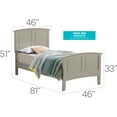 thumbnail image 5 of Glory Furniture Hammond Wood Veneers Twin Panel Bed in Silver Champagne, 5 of 5