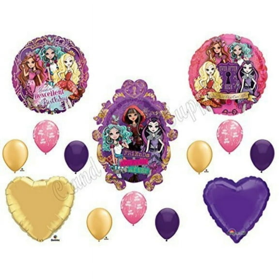 EVER AFTER HIGH Happy Birthday Balloons Decoration Supplies Monster Hexcellent by Anagram