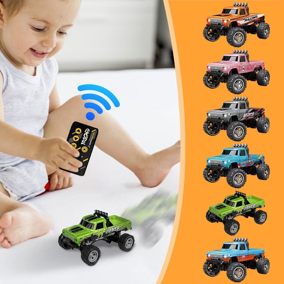 SugarBloom RC off-road bigfoot vehicle With remote control, 1:64 Scale Alloy Remote Control Truck, 2.4GHz RC Vehicle, 2026 New Model Gift,Blue