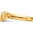 thumbnail image 4 of 14K Yellow Gold Polished Adjoining Hearts Ring (Size 6.25) Made In Peru k5744, 4 of 6