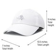 thumbnail image 3 of DALIX Cute Elephant Hat Cotton Baseball Cap in White, 3 of 7