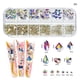 thumbnail image 2 of 12 Girds-diamantes de imitación de colores para uñas, cristales brillantes AB con reverso plano, gemas de purpurina 3D, decoraciones para Nail Art, Strass Gao Jinjia LED, 2 of 2